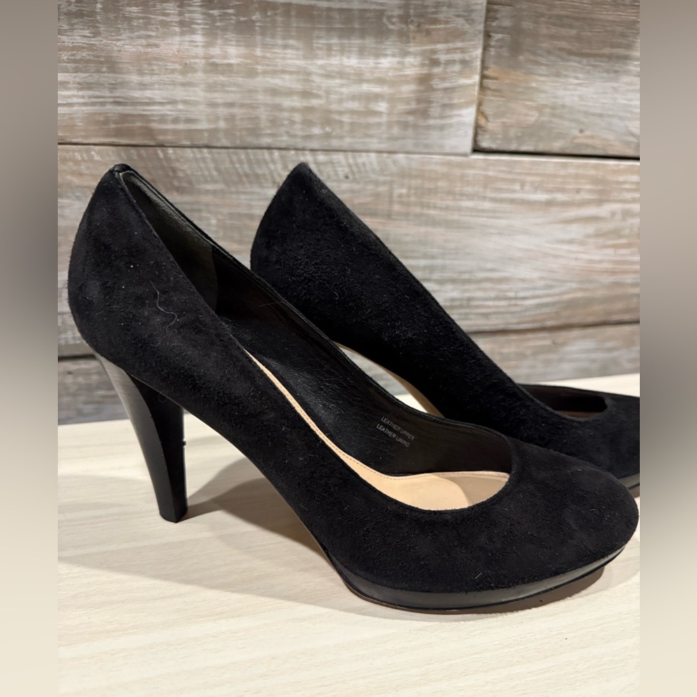 Dream Paris Black Suede High Heels - Picture 2 of 6